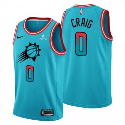 Nike Phoenix Suns #0 Torrey Craig Men's 2022-23 City Edition NBA Jersey - Cherry Blossom Blue Men's